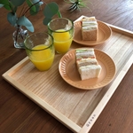 大きいサイズ　アンティーク風 カフェトレー  ナチュラル