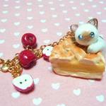 オーダーのお品○アップルパイバッグチャーム○シャム猫