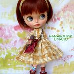 ＊カントリーテイストワンピ＊コーデ８点セット＊ blythe outfit＊ブライス ＊ワンピース・ブーツ＊
