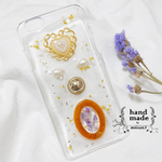1点物:ハートとお花のスマホケースiPhone6/6s