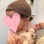 どんぐり帽子　ココアブラウン　ベビー、子供用　秋冬ニット