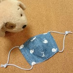 ベビー👶リバーシブル立体マスク☆クジラ×スター