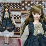 ジェニー　27㎝ doll　エプロン☆ワンピース