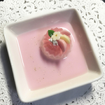 flower桃ゼリーのアクセサリートレイ