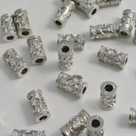 アクセサリーパーツ ロンデル 筒四つ葉 銀 50個 11mm [4582434325332]