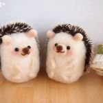 【受注制作】ころろんハリネズミちゃんキーホルダー