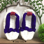 n1820035様ご予約品 ベビー布ぞうり×violet ✴︎1歳お祝い✴︎ファーストシューズ