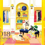 【SALE】2018年鼻ぺちゃ犬カレンダー（壁掛け）