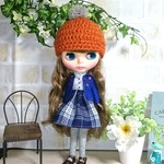 No.1069   青いジャケットのコーデ