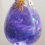 ＜ユエ珠シリーズ＞舞い散る夜桜（卵型）