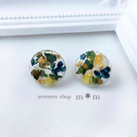 blue flowerピアス