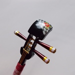 かんざし 「三味線」漆黒３７（矢絣）