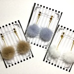 【ロングタイプ登場♪】ファーのロングピアス&イヤリング