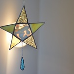 ステンドグラス☆「きらめく星のオーナメント☆彡」