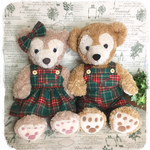 ダッフィー&シェリーメイ☆ペアコスチューム(クリスマスチェック柄)