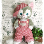 ジェラトーニ☆オーバーオール&キャップ(レッド系ヒッコリー)
