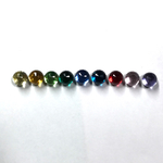 【8mm】ガラス製ミラーボールパーツ  10個  デコ·レジンに
