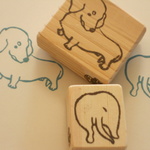   ゴム版はんこ　ダックスフンド【受注制作】