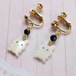 【再販】🐰幸せを運んでくれるうさぎさん🐰〜マザーオブパール、オニキス
