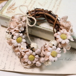 布花　布花でつくったリース