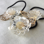 【再販】透明花のヘアゴム＊受注製作