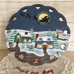 トールペイント♡クリスマスの夜のプレート
