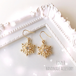 再販♡ 雪の結晶ピアス