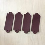 LEATHER WINERED RIBBON BELT PARTS