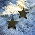 Big星ピアス BK