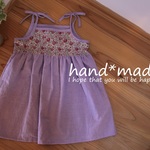 キャミソールワンピ100＊ラベンダー・リバティ