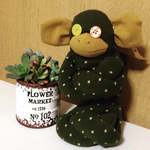 1/25までSALE 50❤️ 大きめソックスモンキー No.10 あぐら 濃厚抹茶 ソックモンキー 5/22生