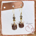 Woodキューブ🎁のピアス／イヤリング
