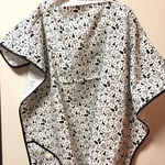   New★収納コンパクト☆授乳ケープ（ミニきのこの森・モノトーン）