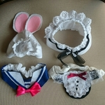コスプレ3点セット(メイド服、セーラ服、ウサギ耳)