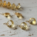 【11月誕生石】宝石質シトリンAAA　ブリリアントカット６×６×３mm