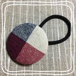 やっぱりチェック！あったか色の4色 ヘアゴム 赤