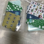 ガーゼのハーフハンカチ