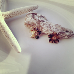 プルメリア&フラワーシェルピアス
