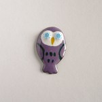 七宝焼・ふくろう・紫