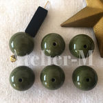 【再販】A040 Khaki color 20mm アクリルビーズ(6個)A040