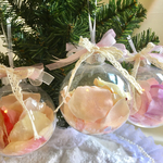 【1セット限定価格】ローズペタル♡オーナメントボール  3コセット クリスマスツリー クリスマスオーナメント