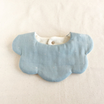 little star✴︎スカラップスタイ（ブルーグレー）