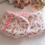 プリンセスの首元にふんわりなあったかさを*ボアプチマフラーorネックウォーマー＊北欧ロバうさぎflower＊ポンポンテープの位置がお写真の物よりもう少しボタンよりになりました
