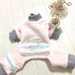 sujichan様　専用　最後の１枚　ストレッチモコモコ　カバーオール　チェックのマフラー