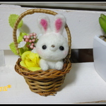 ＊ 花かご　うさちゃん＊
