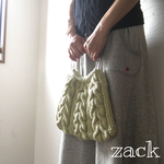 春夏にも♪ニットバック(パステルグリーン)