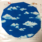 kuroneko3様 オーダーの品  扇風機カバー 青空柄