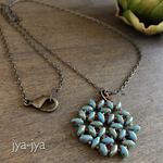 superduo beads necklace ＊ turquoise