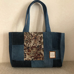 hyu-0820h様専用 横長tote bag(デニム＆コブラン) m151