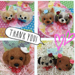rokka様 犬わんこ羊毛フェルトストラップ
